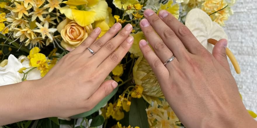 【上越市】NIWAKAの結婚指輪をお作りいただきました