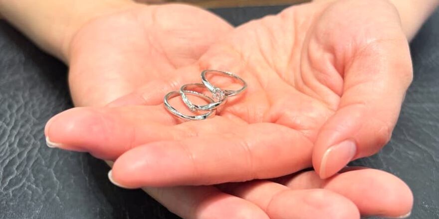 【佐渡市・加茂市】NIWAKAの結婚指輪をお作りいただきました