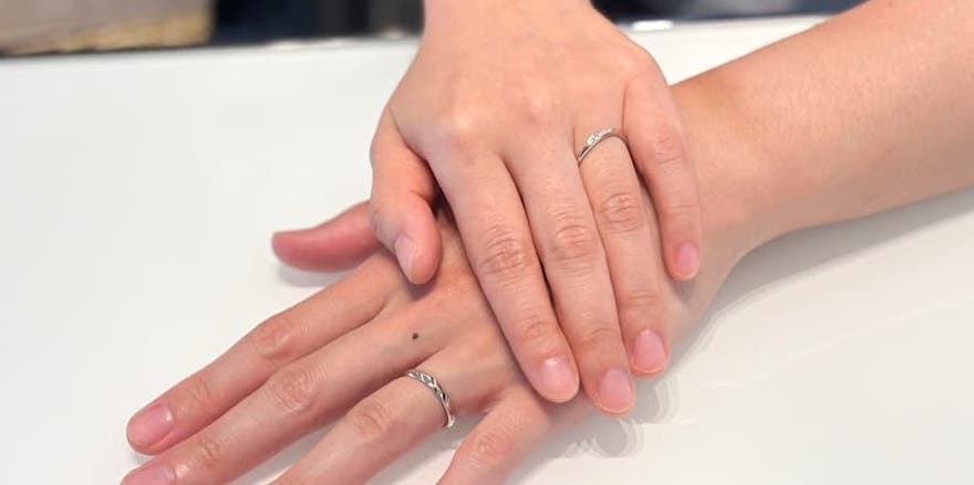 【新発田市】ラザールダイヤモンドの結婚指輪をお作りいただきました