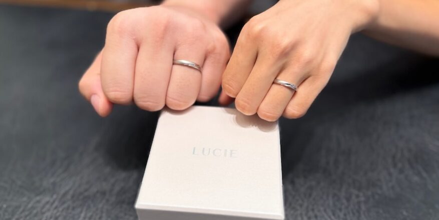 【新潟市】ルシエの結婚指輪をお作りいただきました