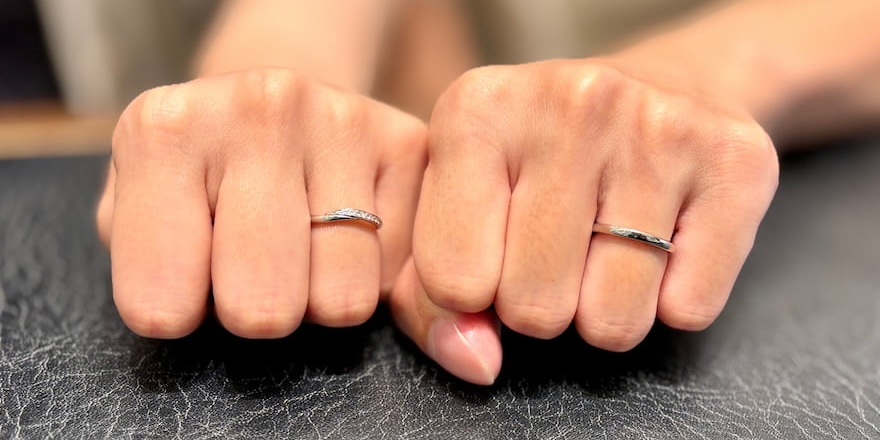 【燕市】NIWAKAの結婚指輪をお作りいただきました