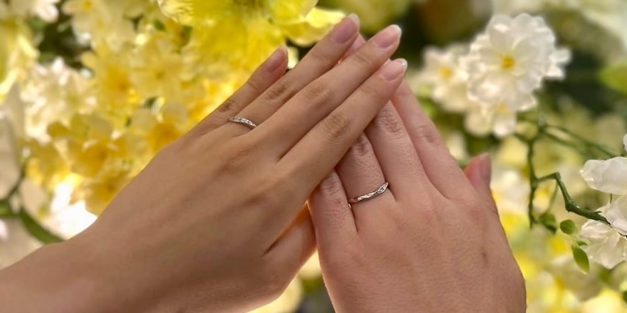 【長岡市】SOの結婚指輪をお作りいただきました