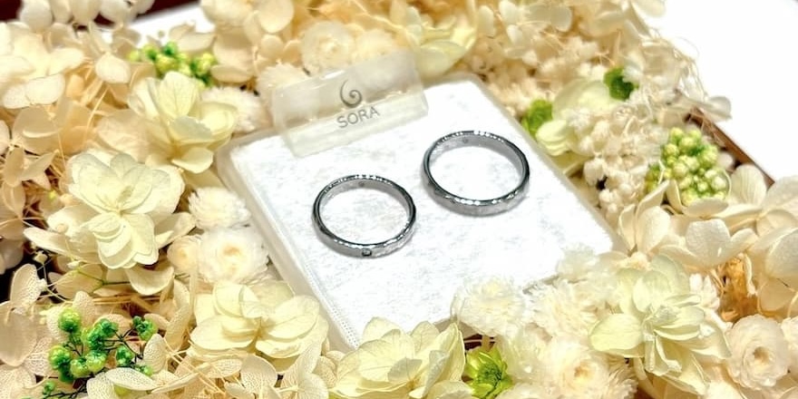 【新潟市】SORAのご結婚指輪をお作りいただきました