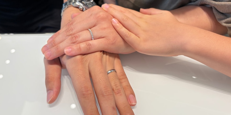 【新潟市】NIWAKAの結婚指輪をお作りいただきました