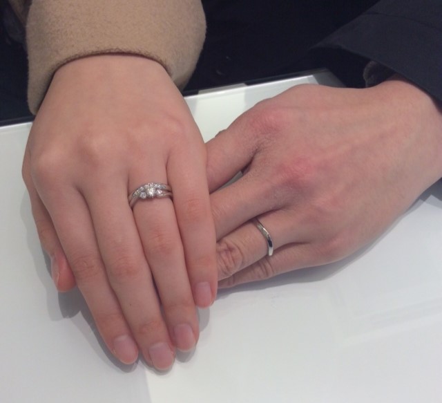 ロイヤル・アッシャー重ね付け 完成✨ | ISSHINDO Bridal Blog 