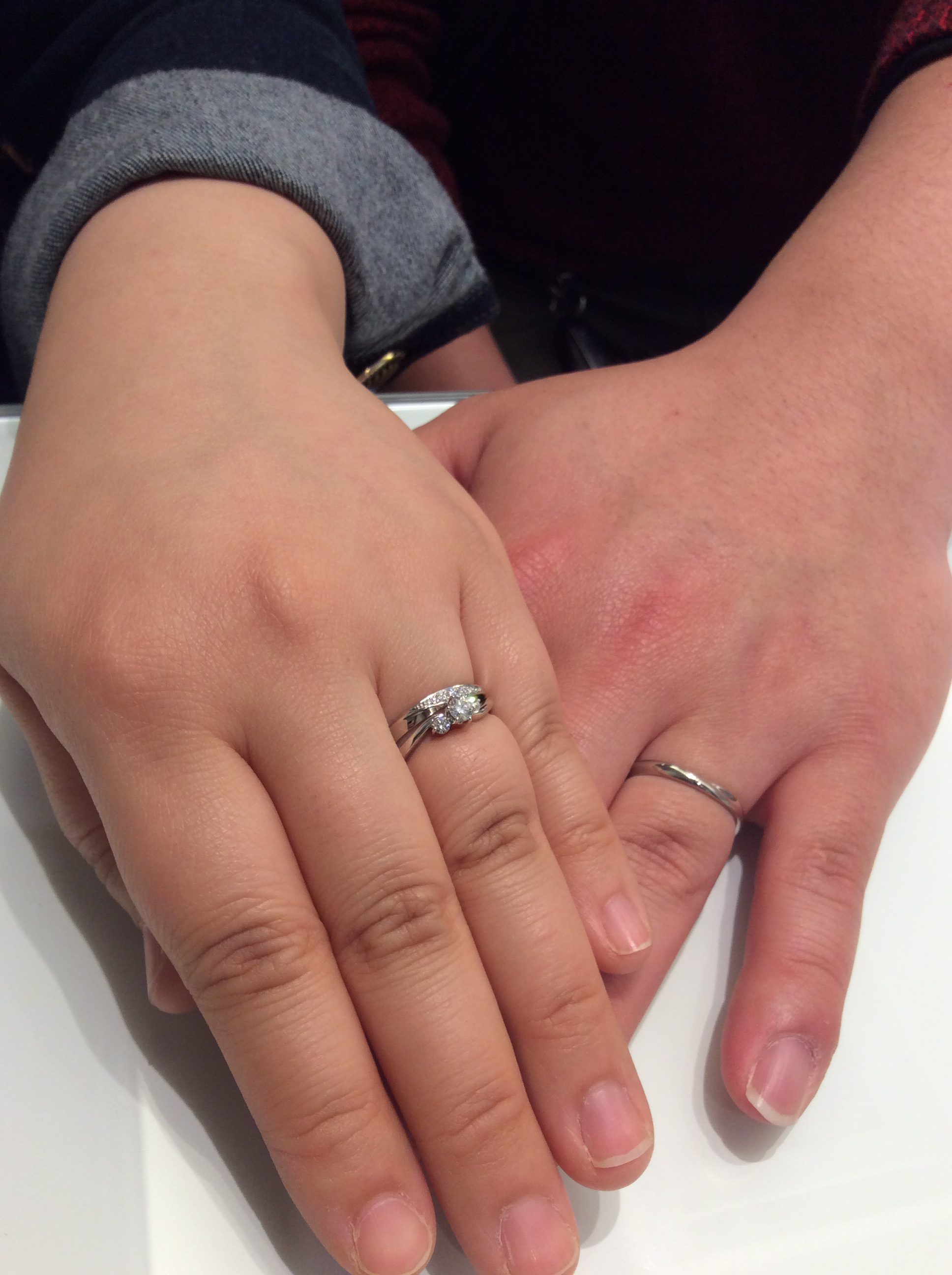 婚約指輪・結婚指輪　ロイヤルアッシャーダイアモンドをご成約（新潟市/Y様・村上市/K様）