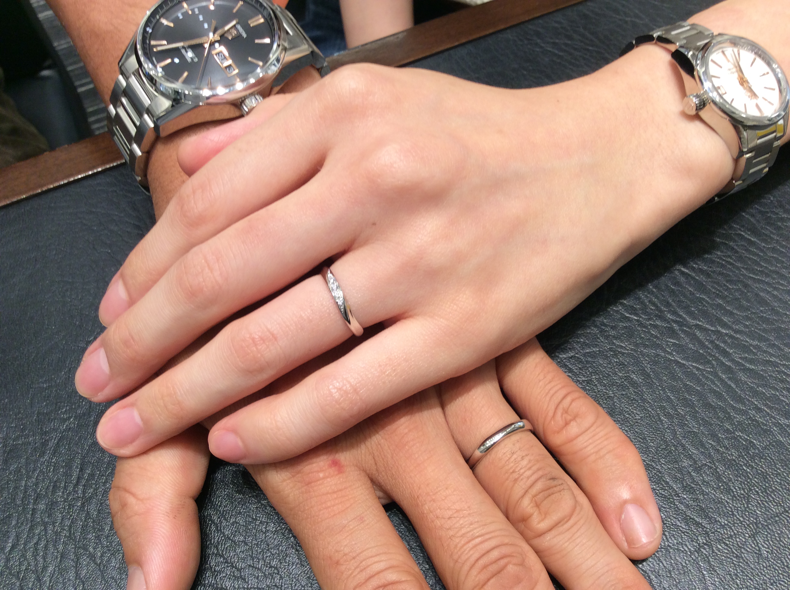 ルシエの結婚指輪『リファージュ』&ロイヤルアッシャーの結婚指輪をご成約（上越市/T様・W様）