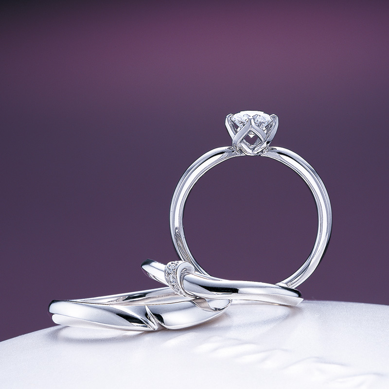 NIWAKA 結婚指輪と婚約指輪　結の画像