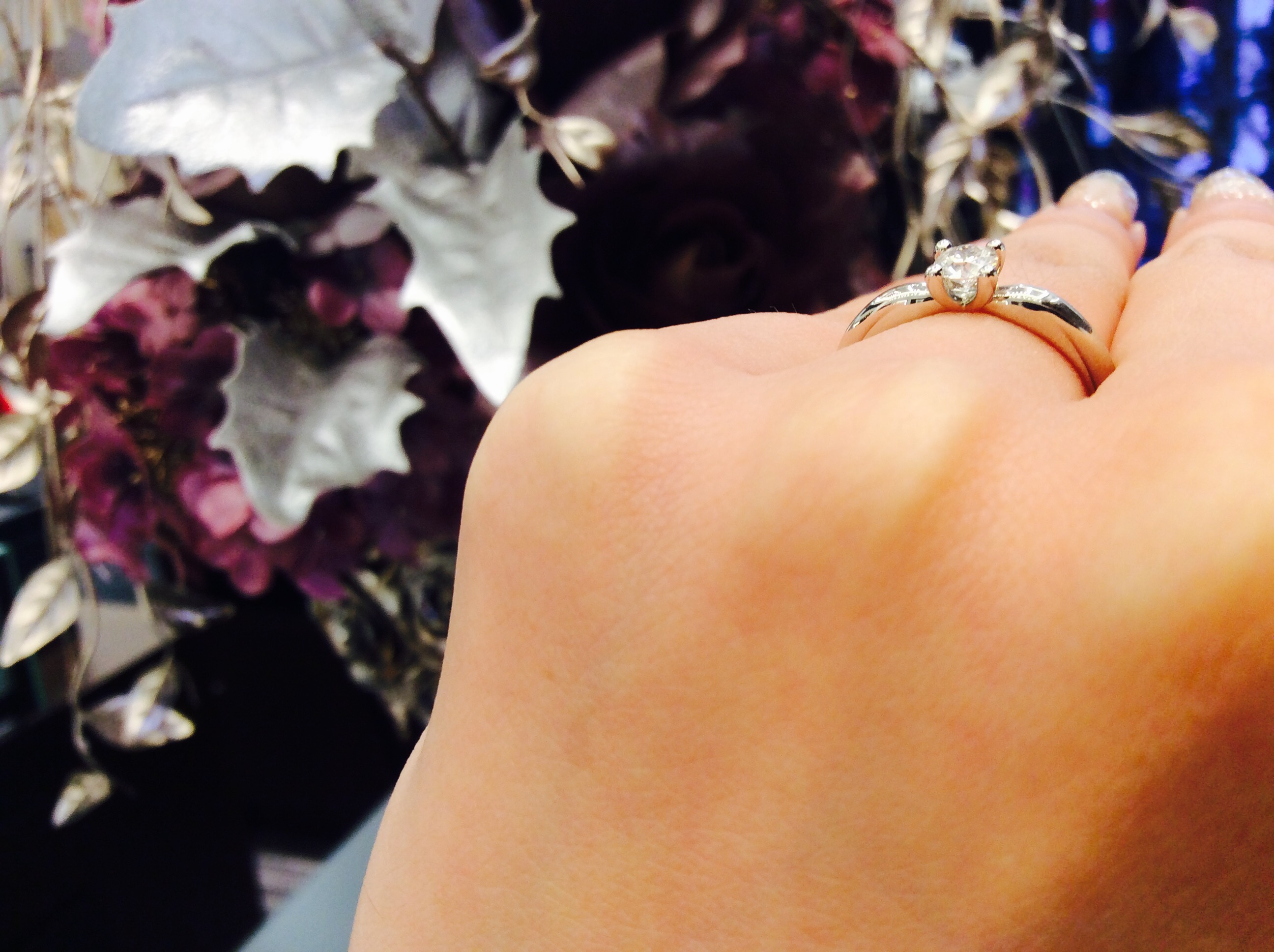 シンプル一石💍ラザールダイヤモンドの婚約指輪💓