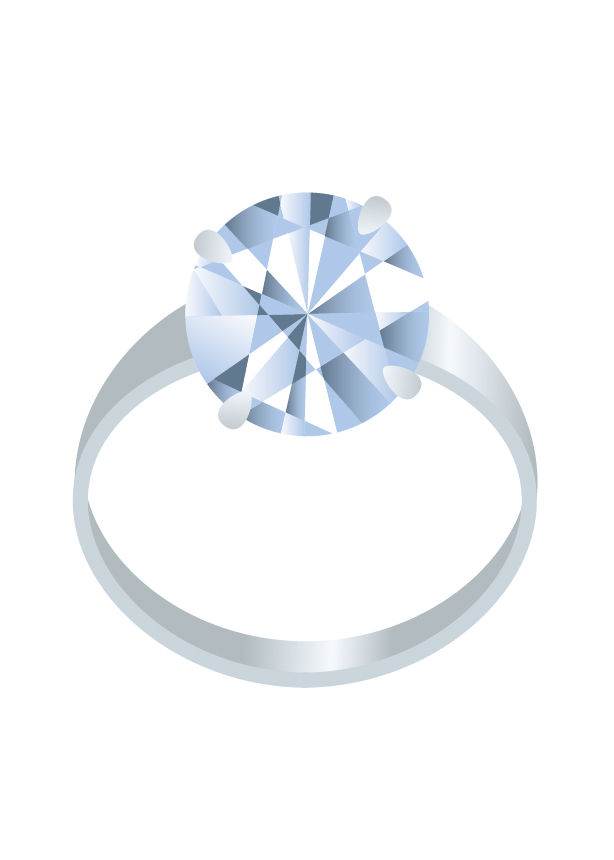 婚約指輪（エンゲージリング）、ダイヤモンド、プラチナ