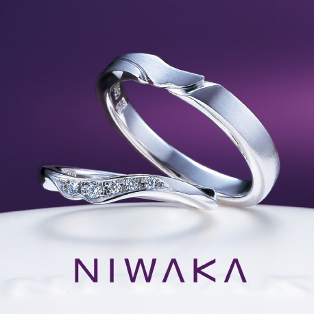 NIWAKAの結婚指輪　唐花