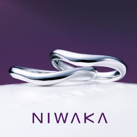 俄(にわか)NIWAKA 結婚指輪(マリッジリング) 月の雫(つきのしずく)画像