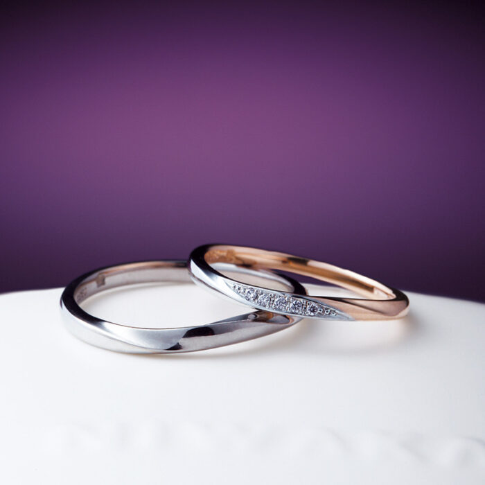 NIWAKAの結婚指輪 雪佳景