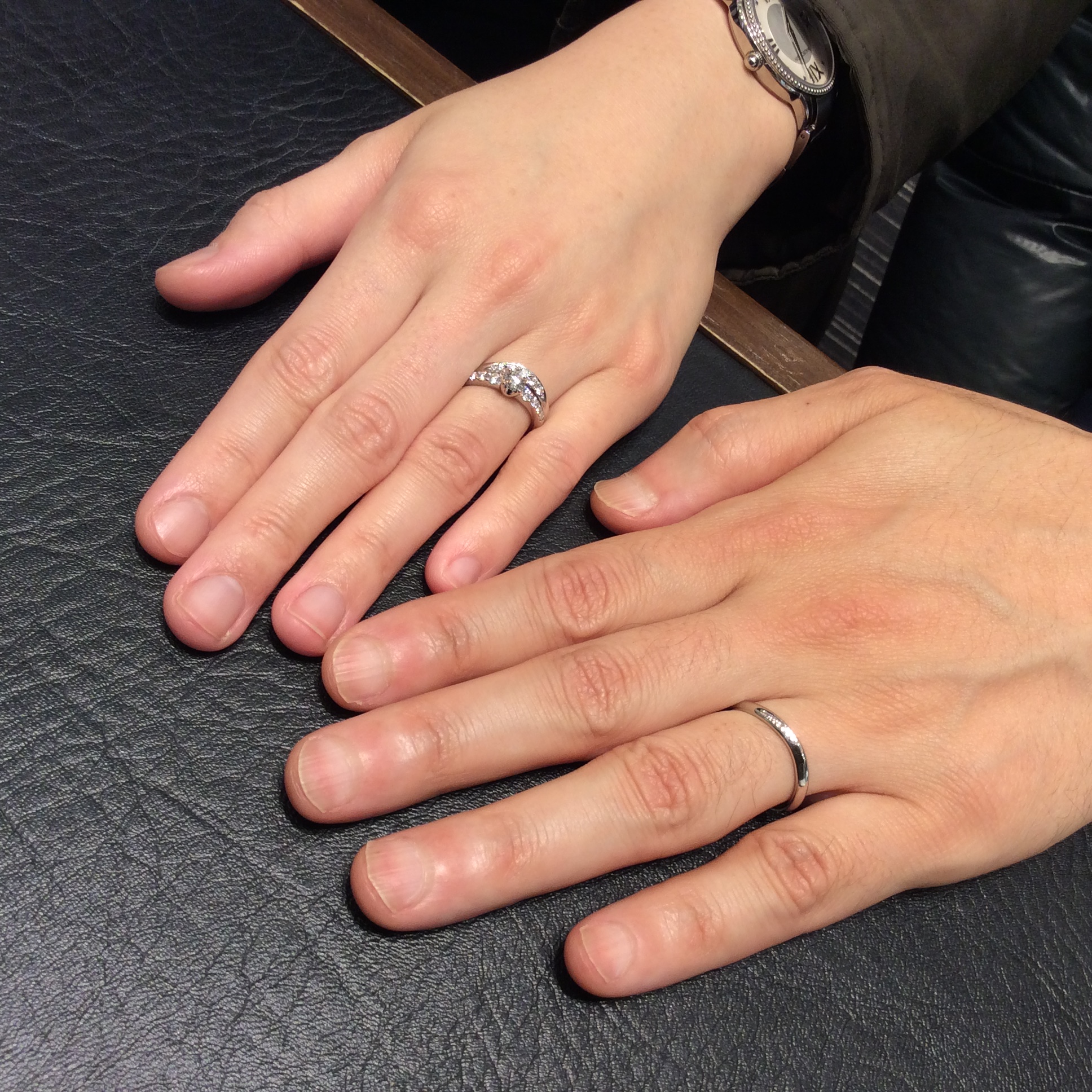 ロイヤルアッシャーの婚約指輪・結婚指輪をご成約いただきました/新潟市K様＆Y様