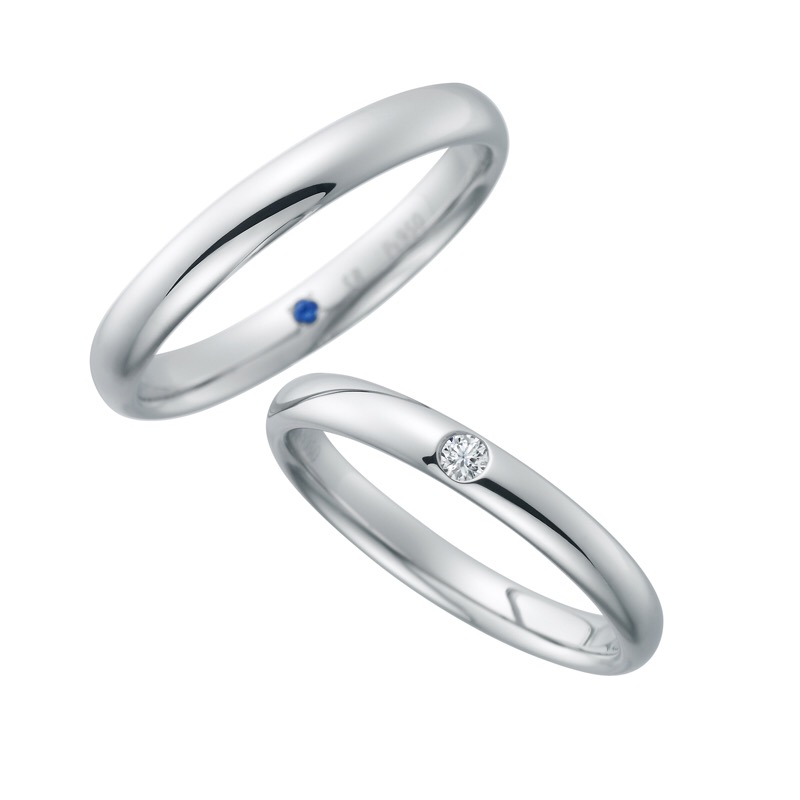 サムシングブルー　結婚指輪