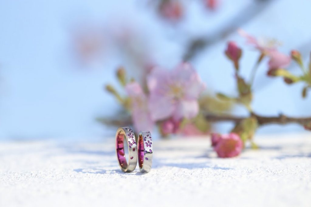 SORAの結婚指輪「舞桜」