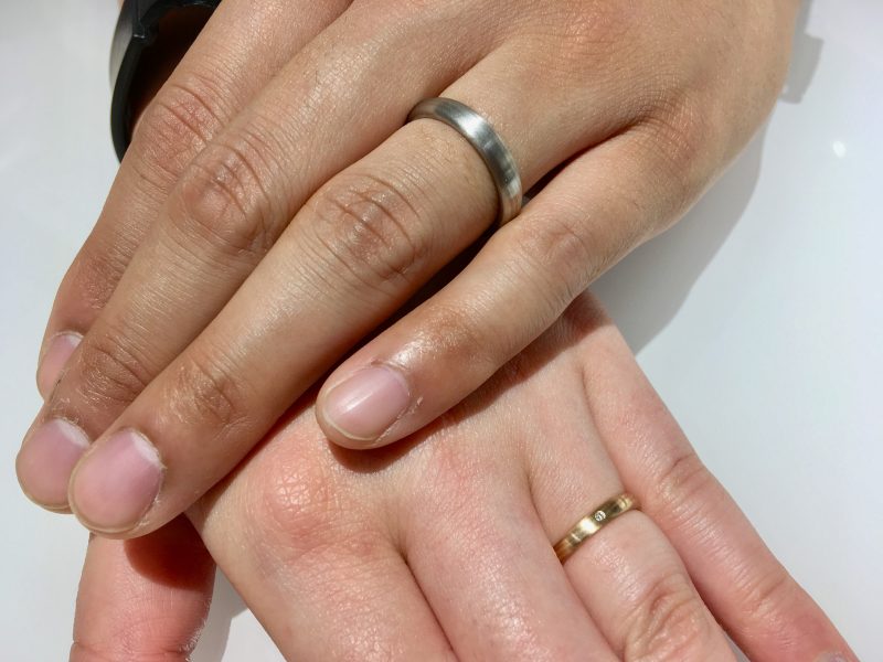 木目模様の結婚指輪