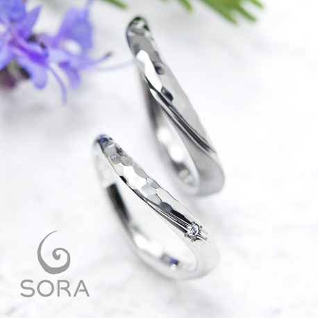 SORA　結婚指輪　コントレイル