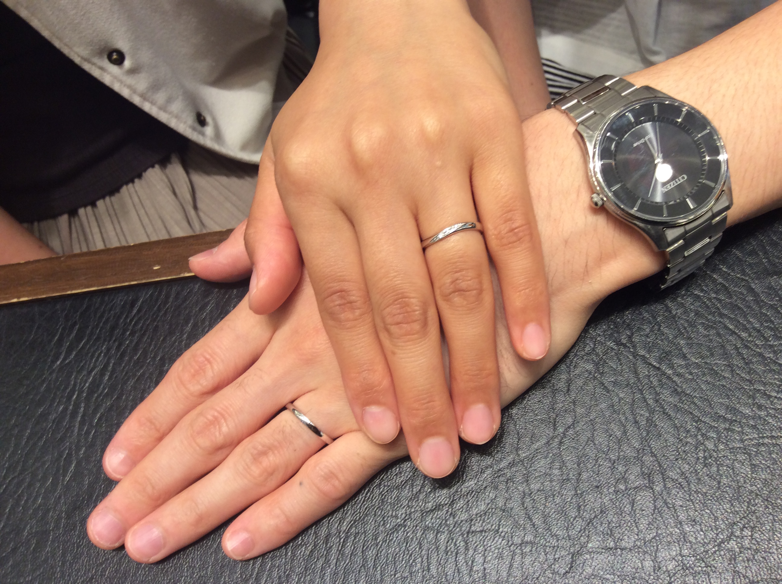 NIWAKA結婚指輪「ことのは」をご成約/細身のデザインが素敵だった(H様・S様)
