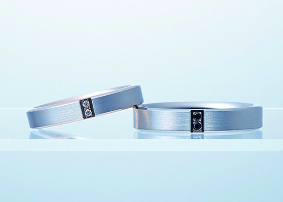 ブラックダイヤモンドの結婚指輪