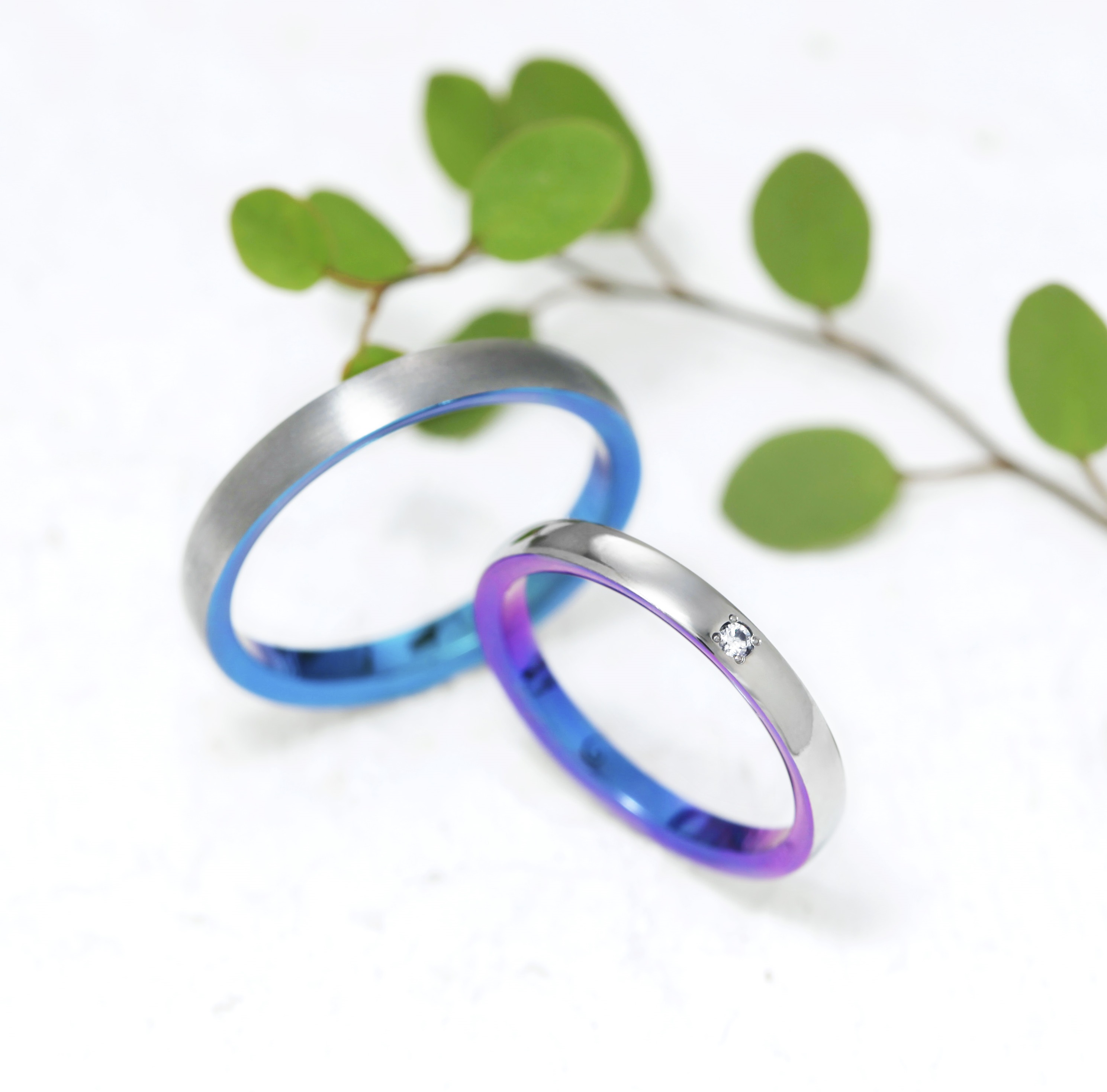 ジルコニウムの結婚指輪  SORA｜発色・機能美が注目される素材