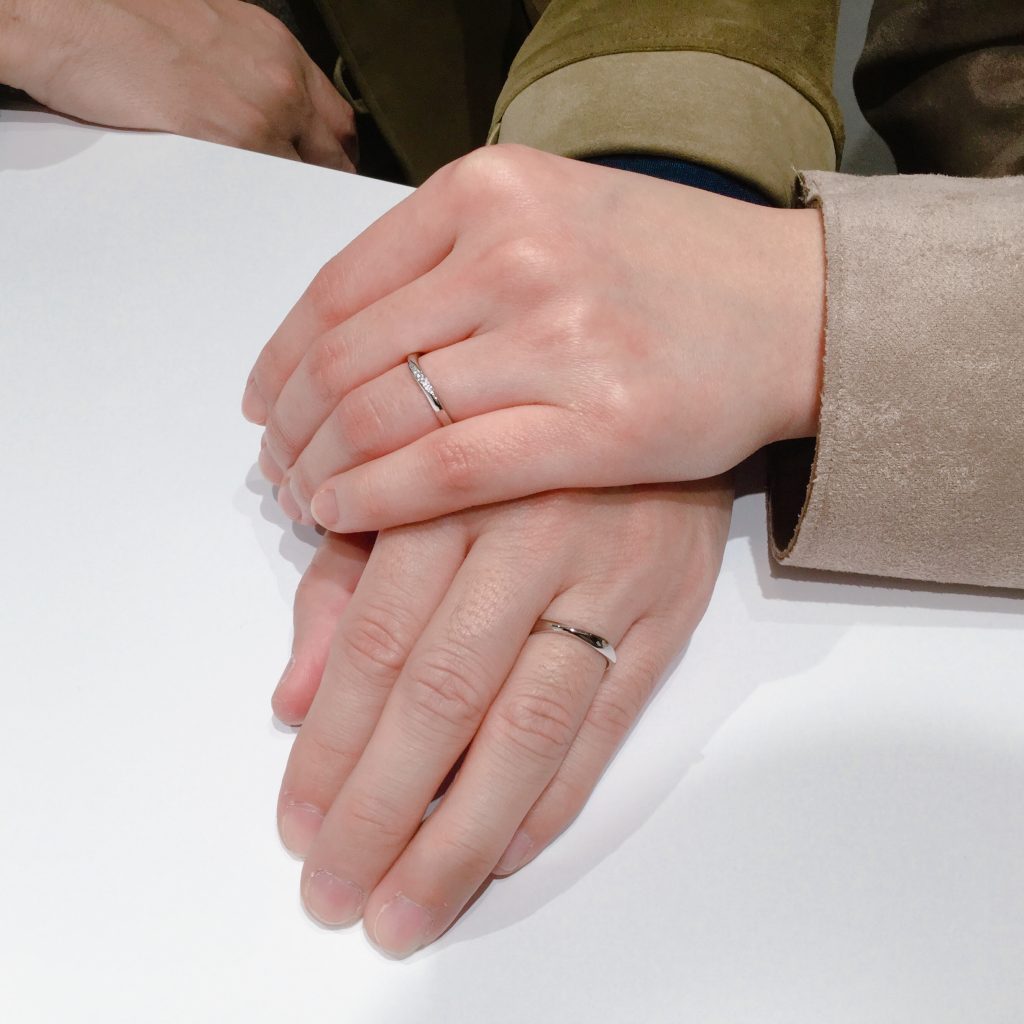 NIWAKA(俄/にわか)の結婚指輪由良・ことのはを選んだお客様の画像