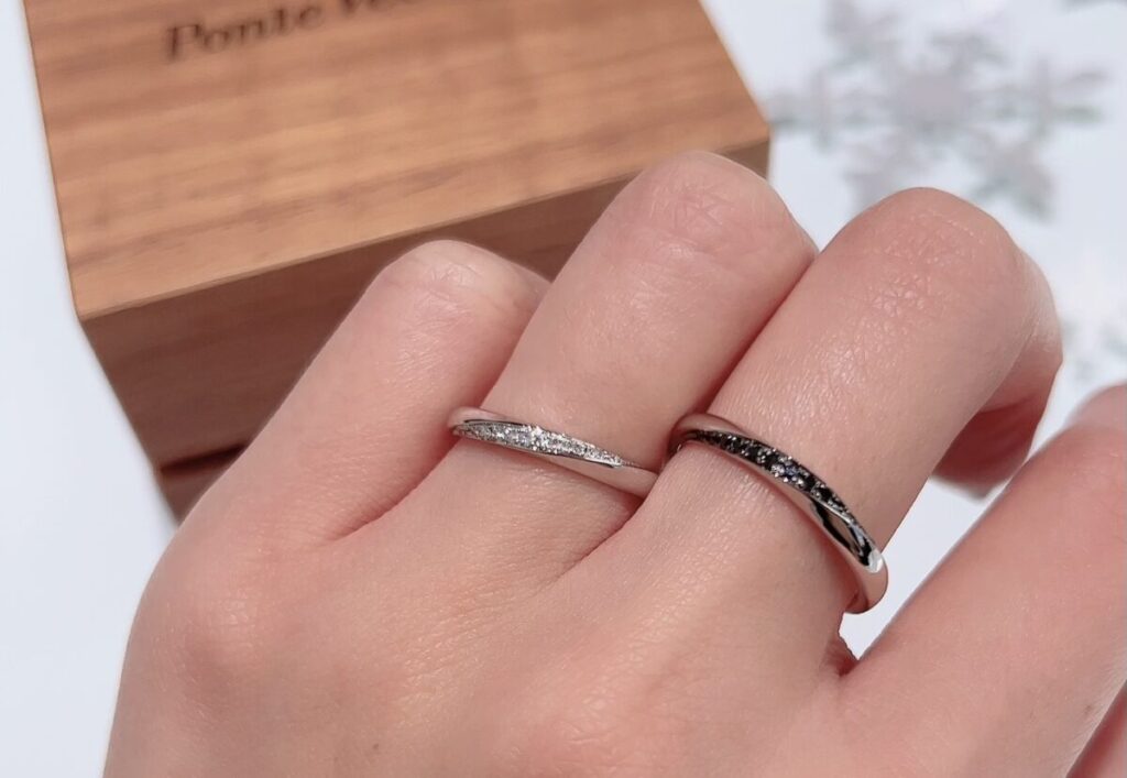 ポンテヴェキオの結婚指輪　リンコントロの画像