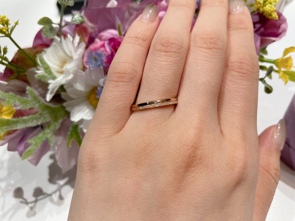 ラプンツェルの結婚指輪「One Wish (ワンウイッシュ)」の着用画像