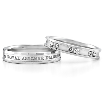 ロイヤル・アッシャーの結婚指輪　WRA024/WRB033の画像