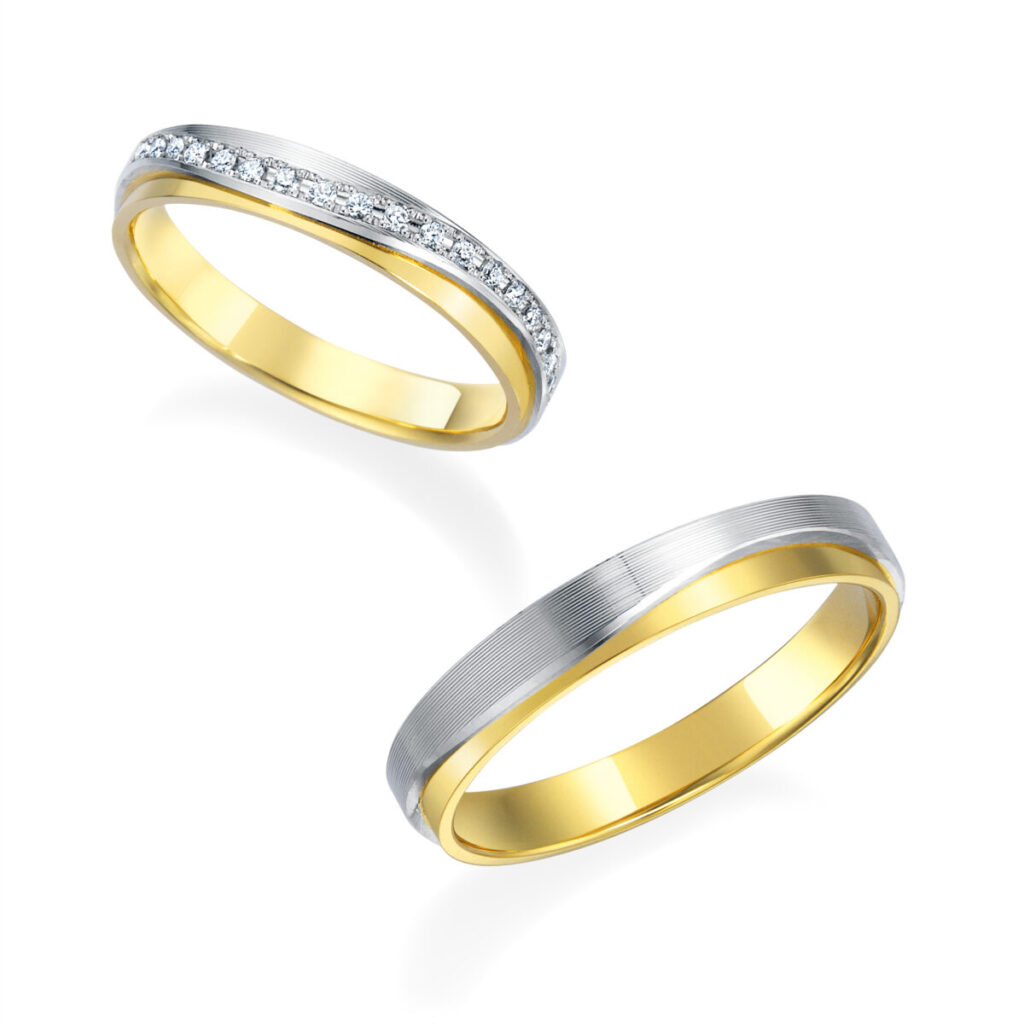 モニッケンダムのコンビの結婚指輪の画像