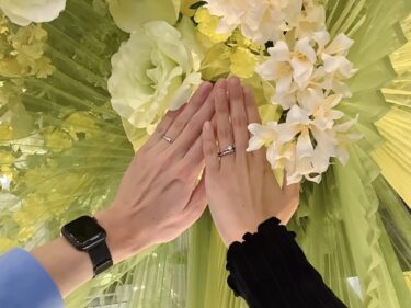 【新潟市】ラザールダイヤモンドの結婚指輪をお作りいただきました