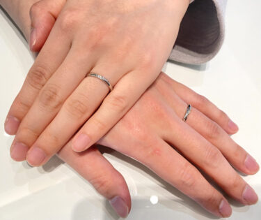 【新潟市】ロイヤル・アッシャーの結婚指輪をお作りいただきました