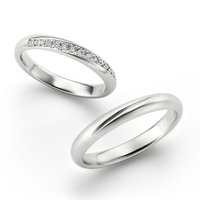 ロイヤル・アッシャーの結婚指輪WRA068WRB078の画像