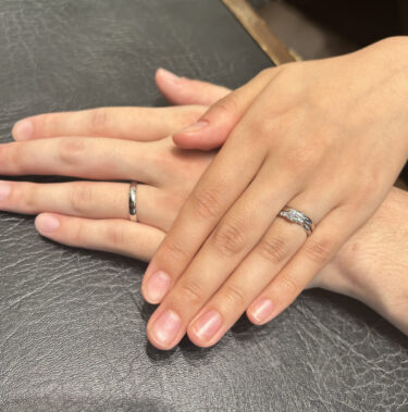 【新潟市・小千谷市】NIWAKA(ニワカ)の婚約指輪と結婚指輪をお作りいただきました