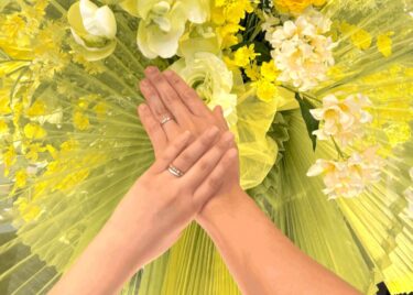 【新発田市】ラザールダイヤモンドのご結婚指輪をお作りいただきました