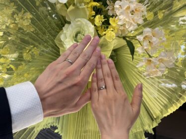 【群馬県・新潟県】NIWAKA(ニワカ)のご結婚指輪をおつくりいただきました