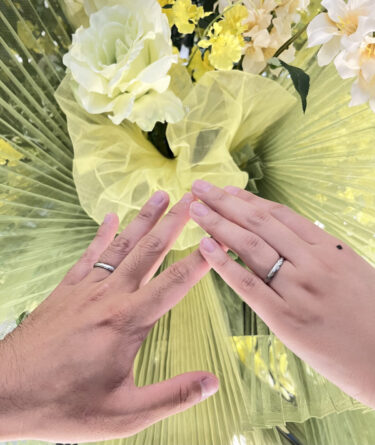 【新潟市・南魚沼市】フィッシャーの結婚指輪をお作りいただきました