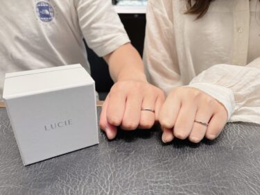 【福岡県・新潟県】ルシエの結婚指輪をおつくりいただきました