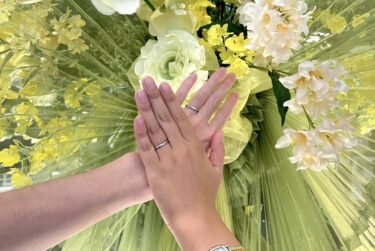 【秋田県大仙市・上越市】カフェリングの結婚指輪をおつくりいただきました