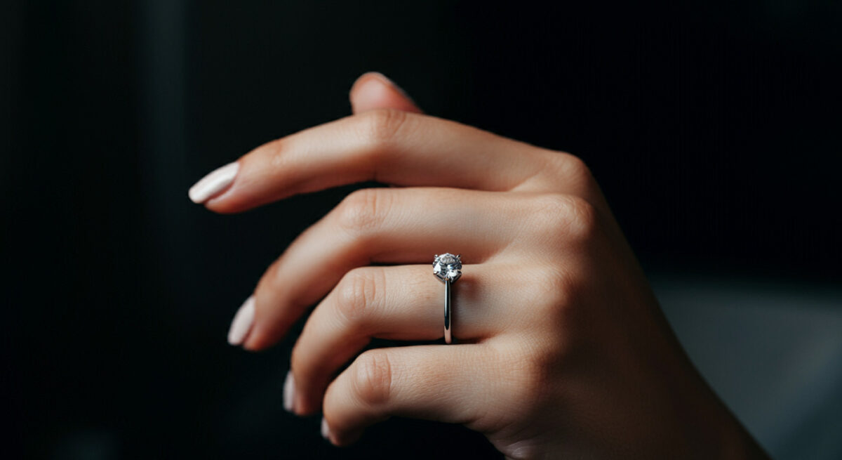 コンフリクトフリーダイヤモンドを使った婚約指輪