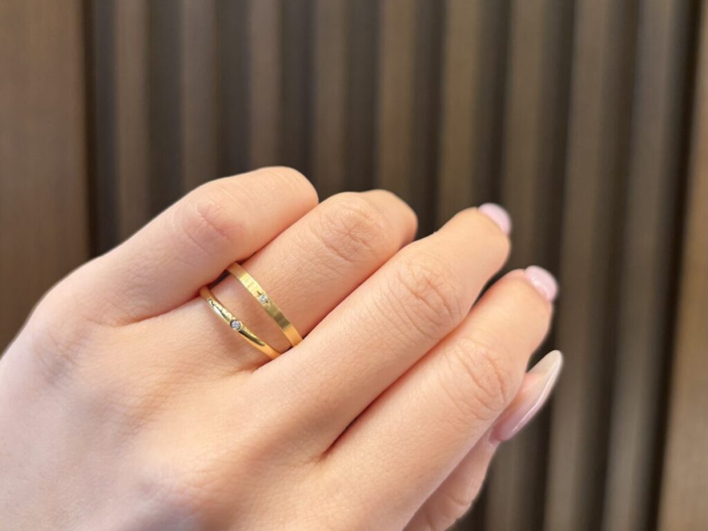 イエローゴールドの結婚指輪