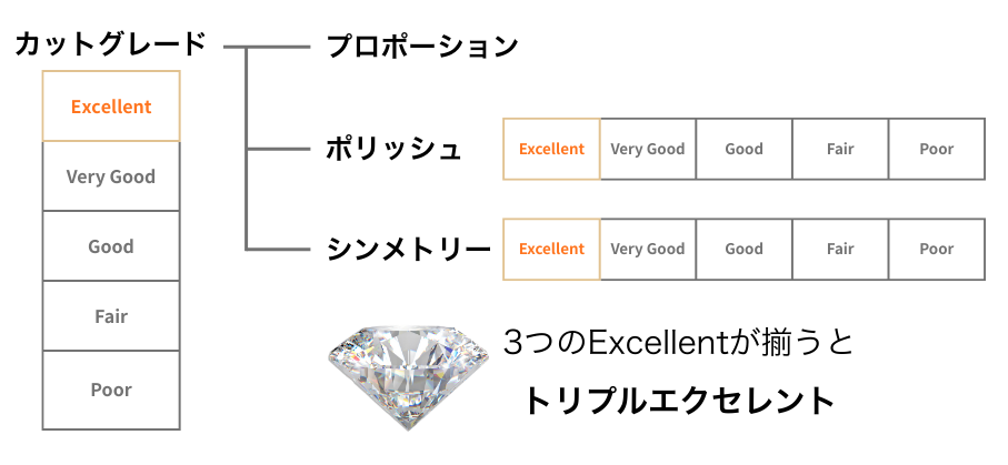 トリプルエクセレントの解説グラフ