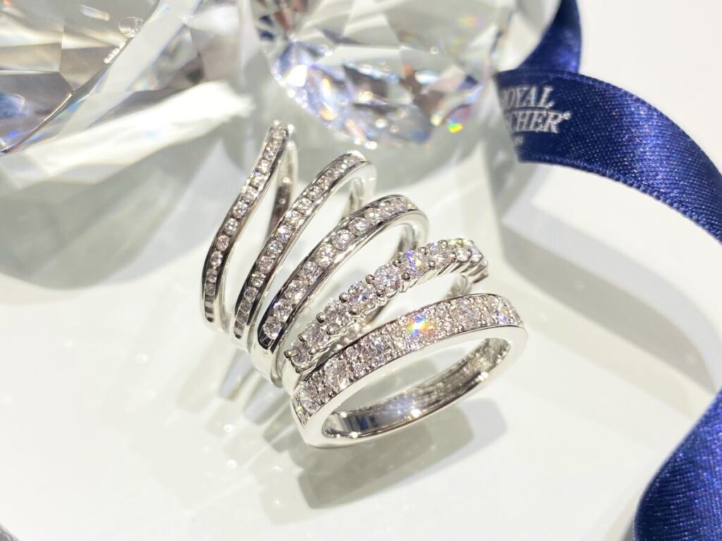 5本のハーフエタニティ