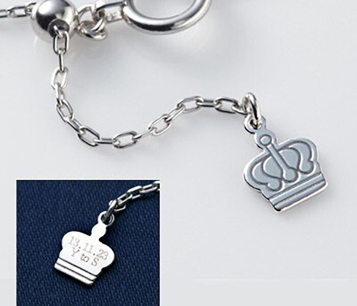 ロイヤル・アッシャー　婚約ネックレスのクラウンチャーム