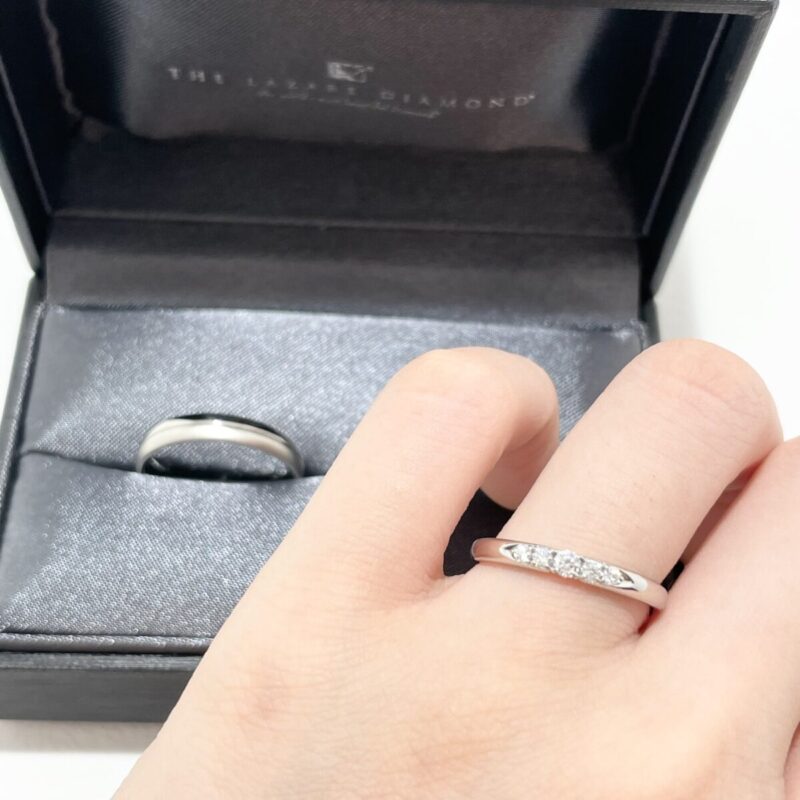 ラザールダイヤモンドの結婚指輪ロージー