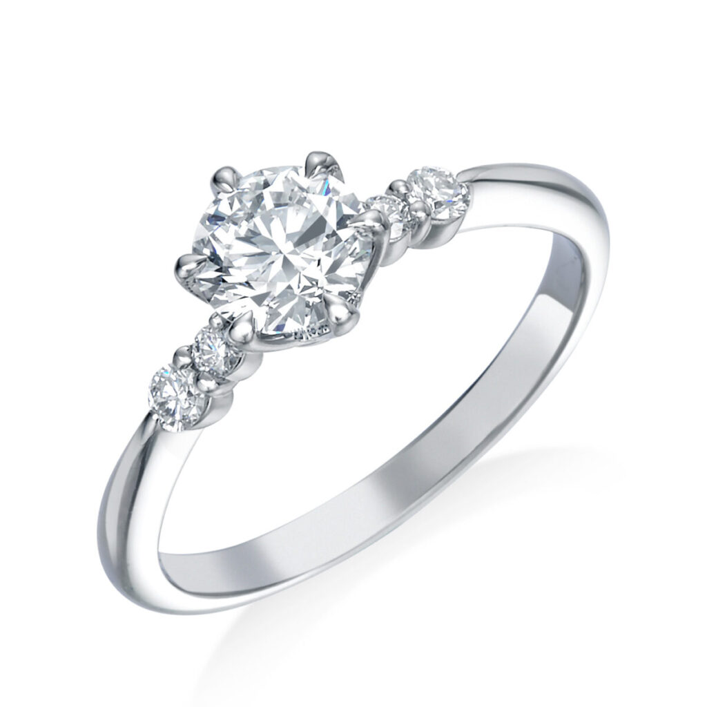 ロイヤル・アッシャーのクラウンシリーズの婚約指輪ERA814の画像