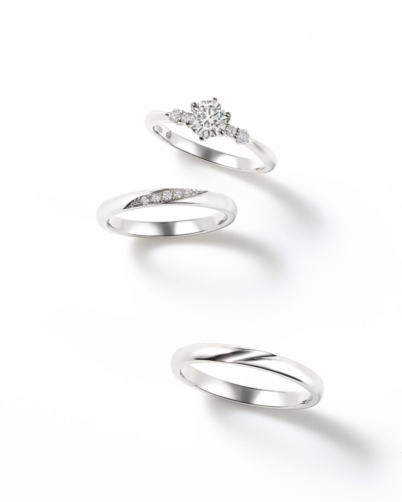 普段使いできるロイヤル・アッシャーのセットリング ERA814/WRA066・WRB067