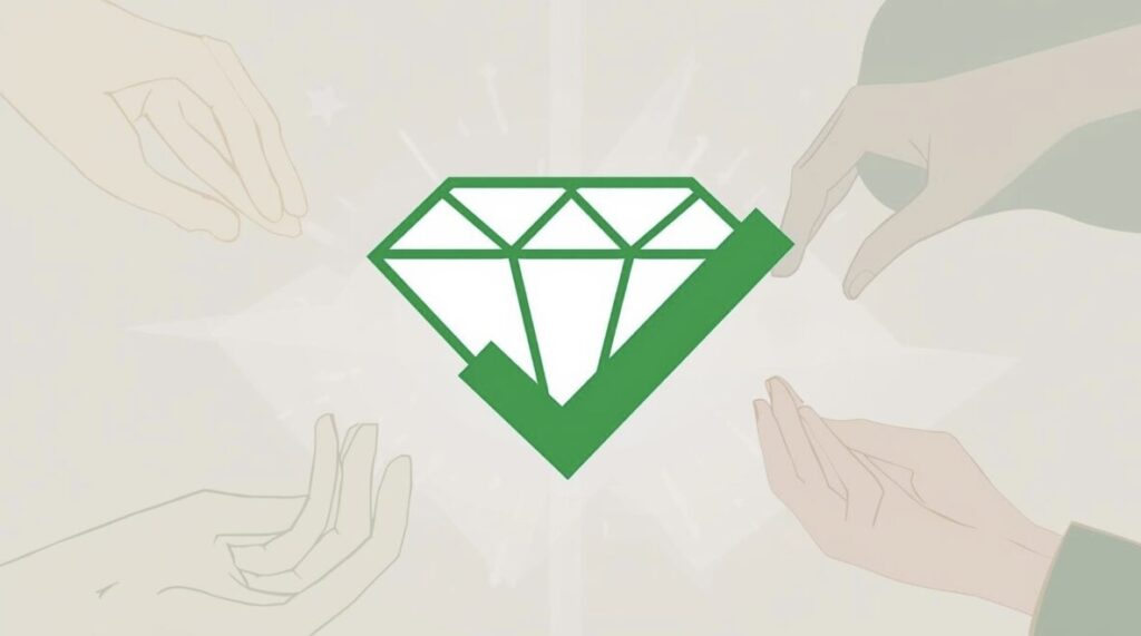 キンバリープロセス認証を受けたダイヤモンド