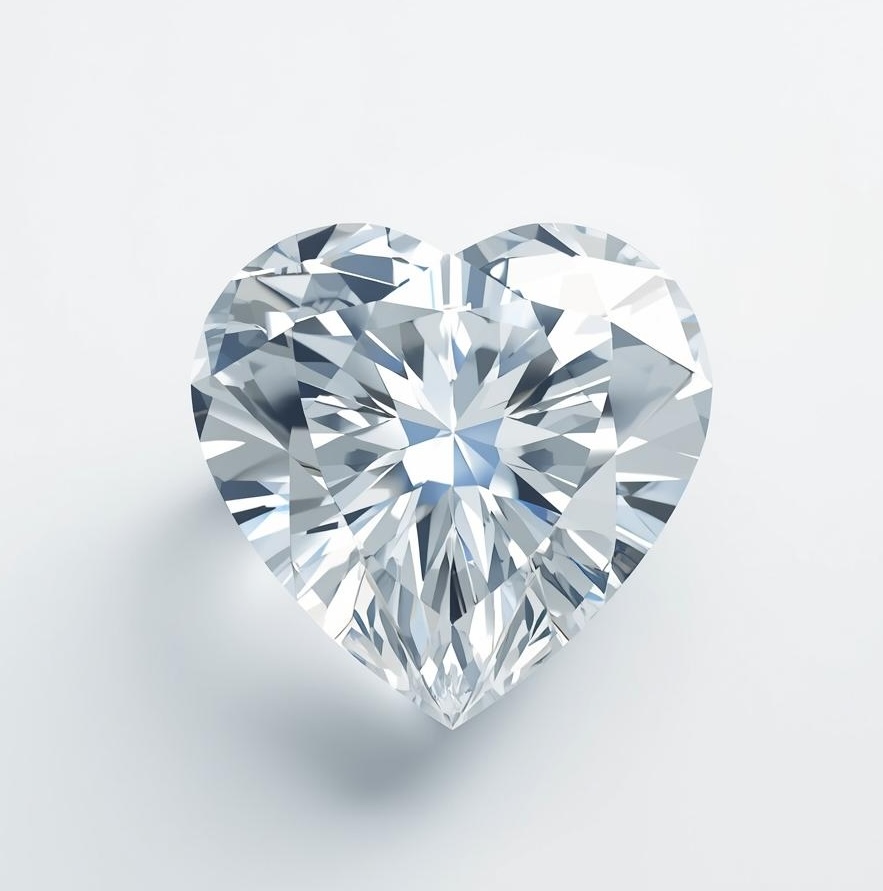 ハートシェイプのダイヤモンド