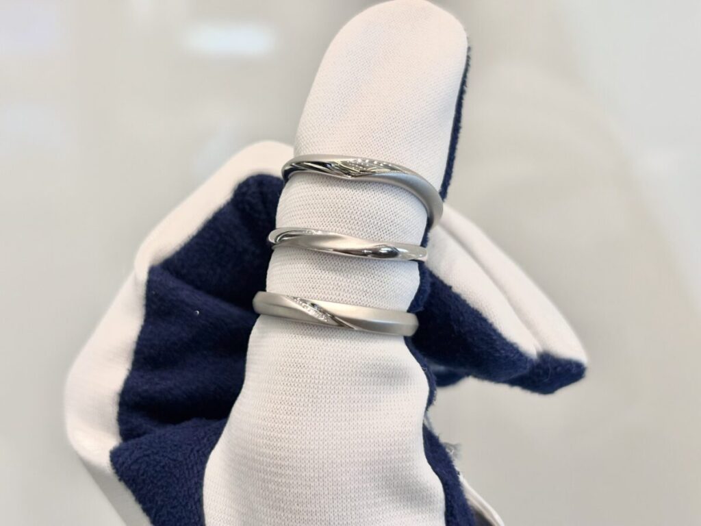 部分加工の結婚指輪